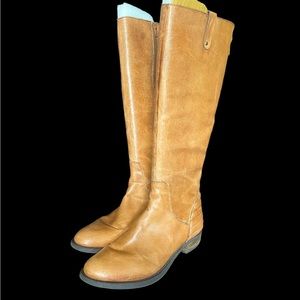 Steve Madden Cognac Leather boots size 9